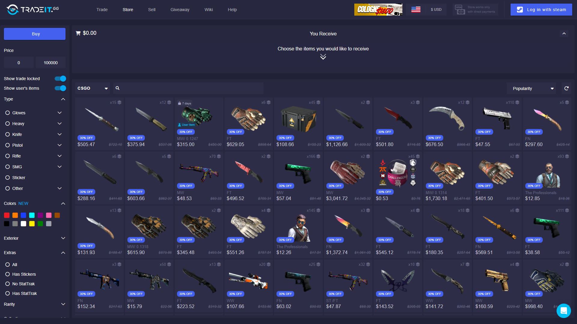 Conta Steam 5K Skins Csgo, Trade Ban, 20 Anos Steam - Counter