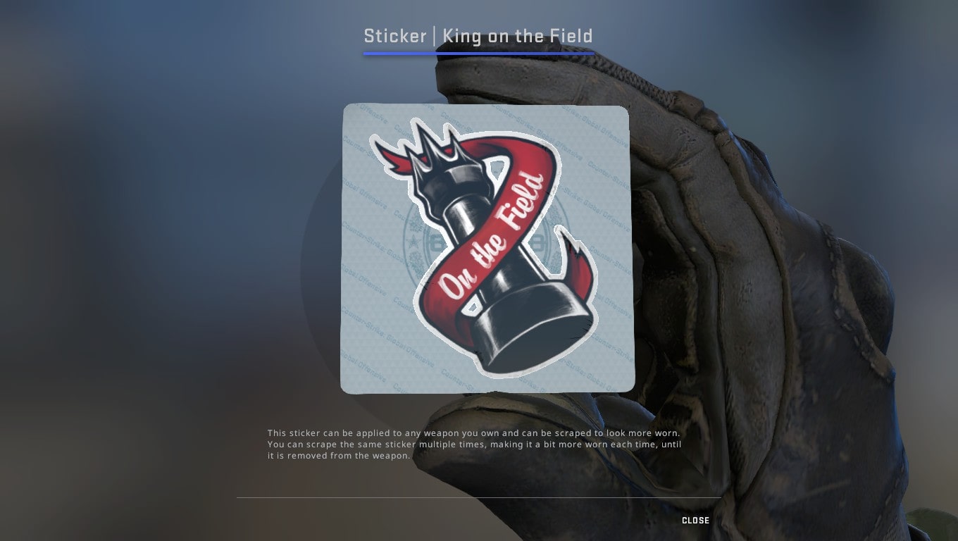 CS:GO King on the Field sticker