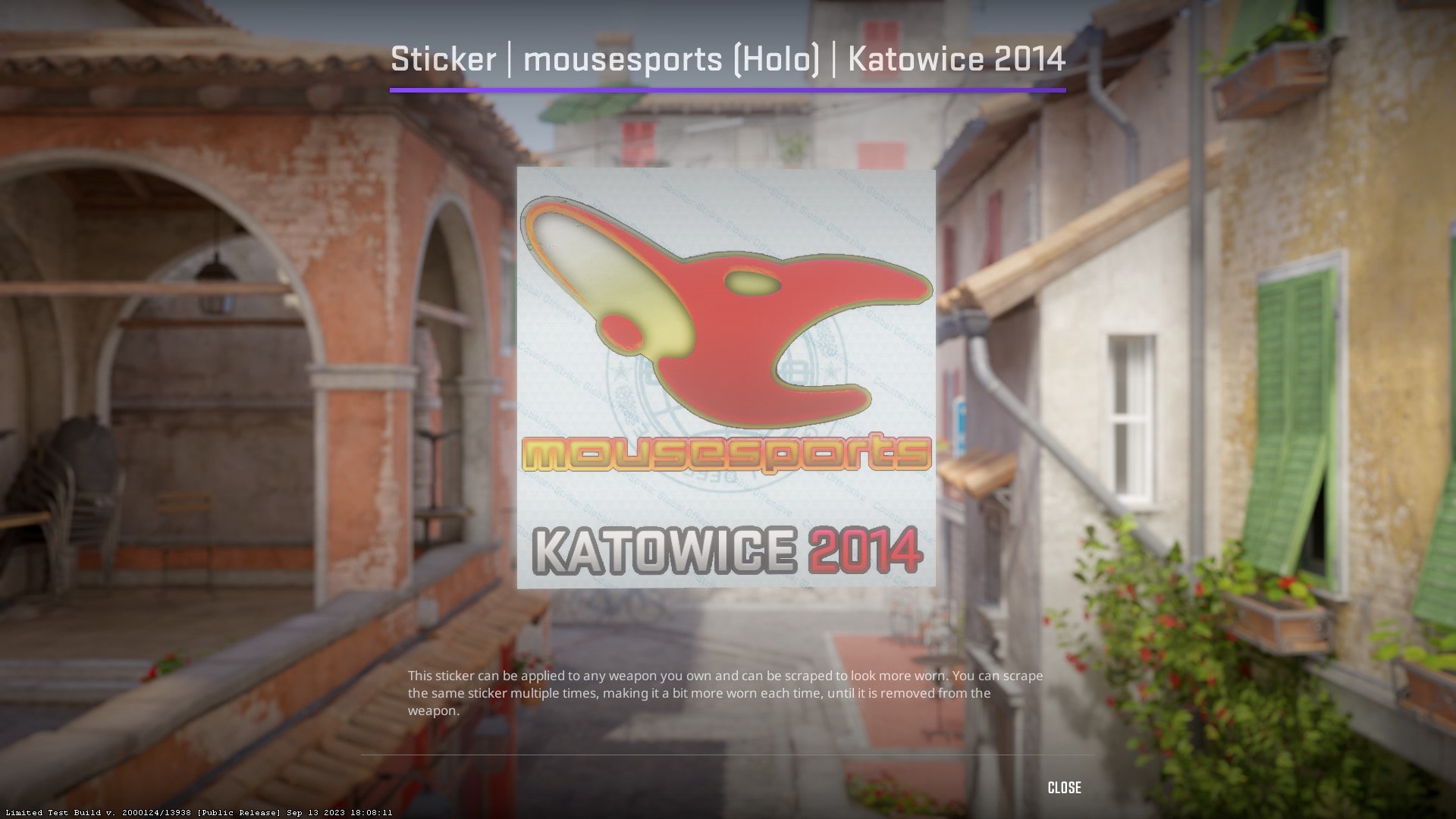 Sticker mousesports (Holo) Katowice 2014 Current Price