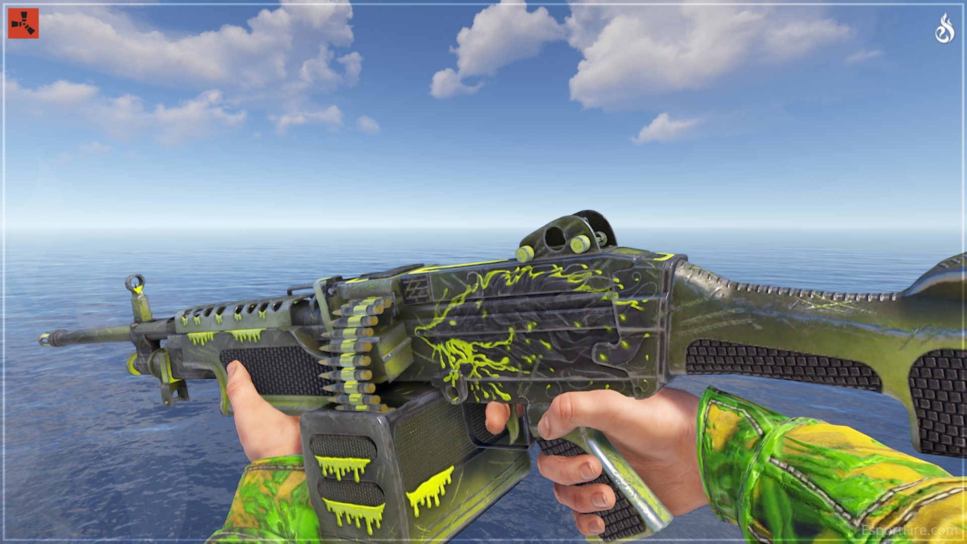 Best Cheap Rust Skins - Toxic Wolf M249