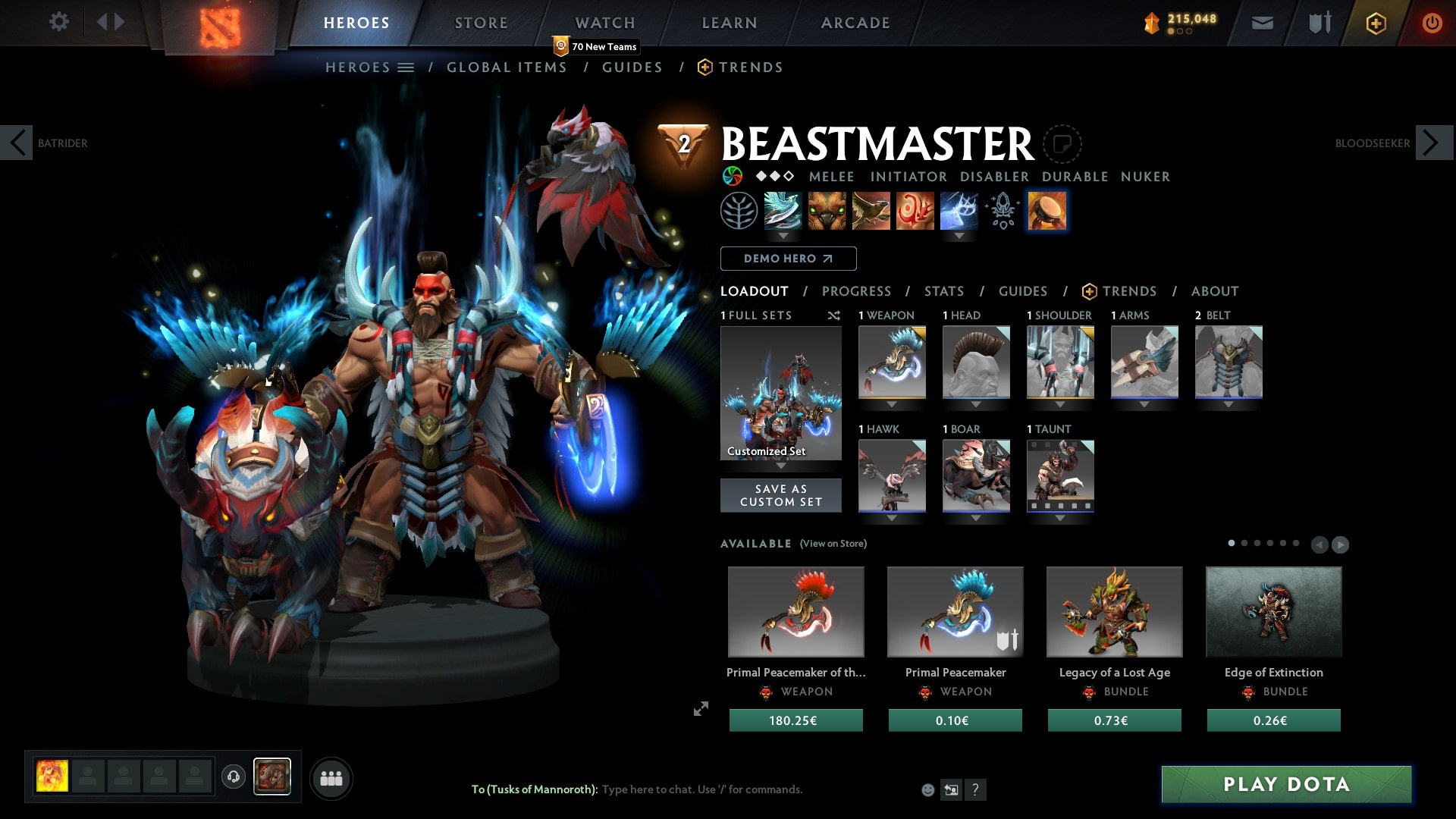 Dota 2 Cheap Sets Beastmaster