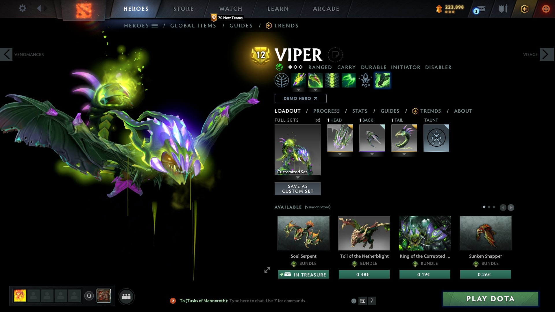 Dota 2 Cheap Sets Viper