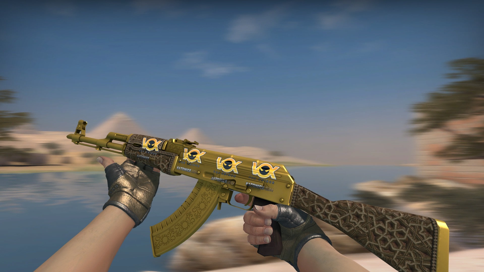CS:GO AK-47 Gold Arabesque craft