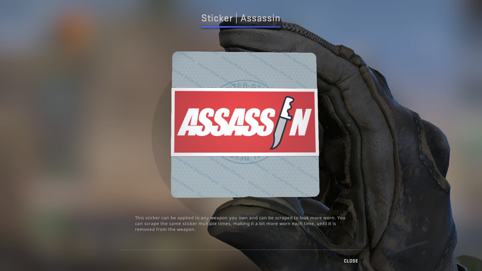 Best red stickers for crafts Assassin