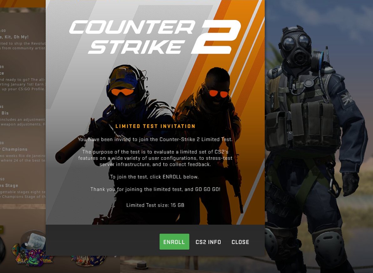 Posso jogar o beta de Counter-Strike 2 (CS2)? Como ver se você tem